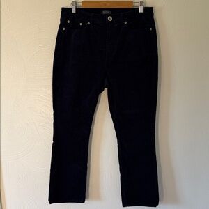 Vineyard Vines Pants Womens Navy Corduroy Mid-Rise Kick Flare Cords. Size 31.